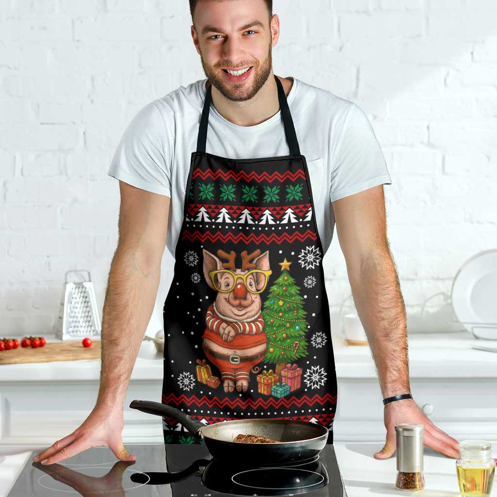Pig Gorgeous Reindeer Christmas Apron Xmas Holiday Patterns - Wonder Print Shop