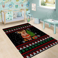 Pig Gorgeous Reindeer Christmas Area Rug Xmas Holiday Patterns - Wonder Print Shop