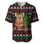 Pig Gorgeous Reindeer Christmas Baseball Jersey Xmas Holiday Patterns - Wonder Print Shop