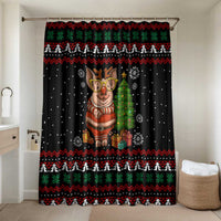 Pig Gorgeous Reindeer Christmas Bathroom Set Xmas Holiday Patterns - Wonder Print Shop