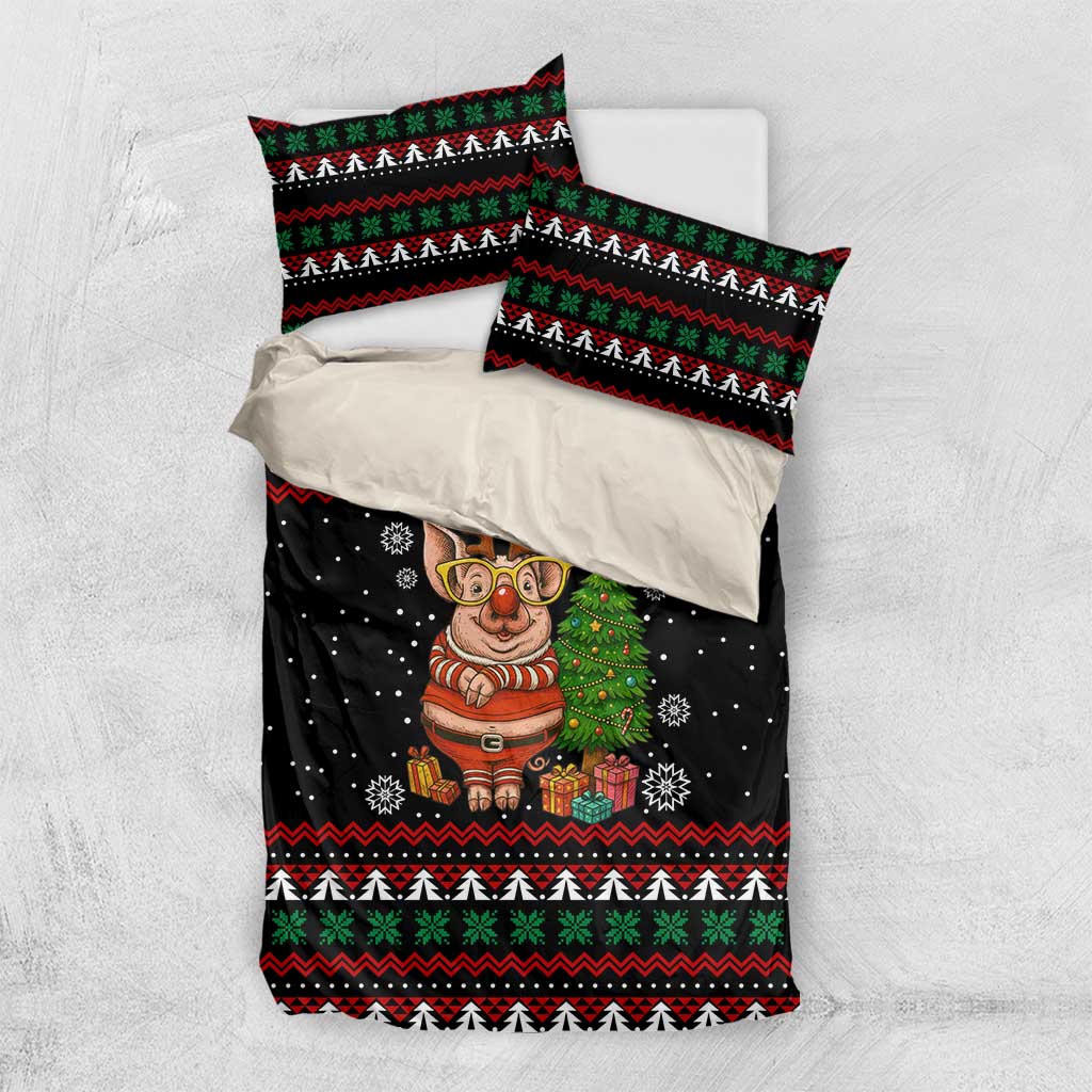 Pig Gorgeous Reindeer Christmas Bedding Set Xmas Holiday Patterns - Wonder Print Shop