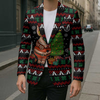 Pig Gorgeous Reindeer Christmas Blazer Xmas Holiday Patterns - Wonder Print Shop