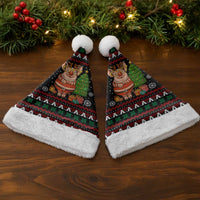 Pig Gorgeous Reindeer Christmas Santa Hat Xmas Holiday Patterns - Wonder Print Shop