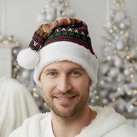 Pig Gorgeous Reindeer Christmas Santa Hat Xmas Holiday Patterns - Wonder Print Shop
