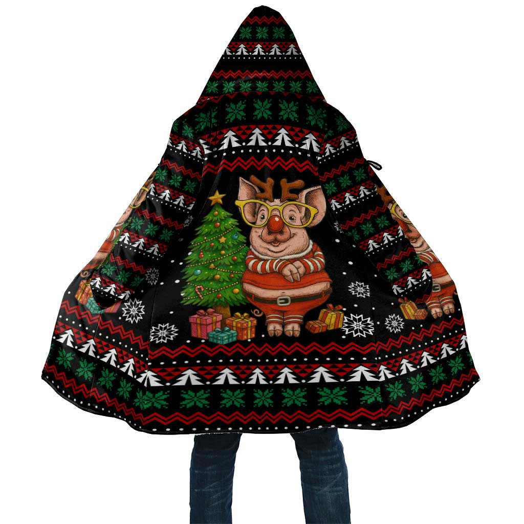 Pig Gorgeous Reindeer Christmas Cloak Xmas Holiday Patterns - Wonder Print Shop