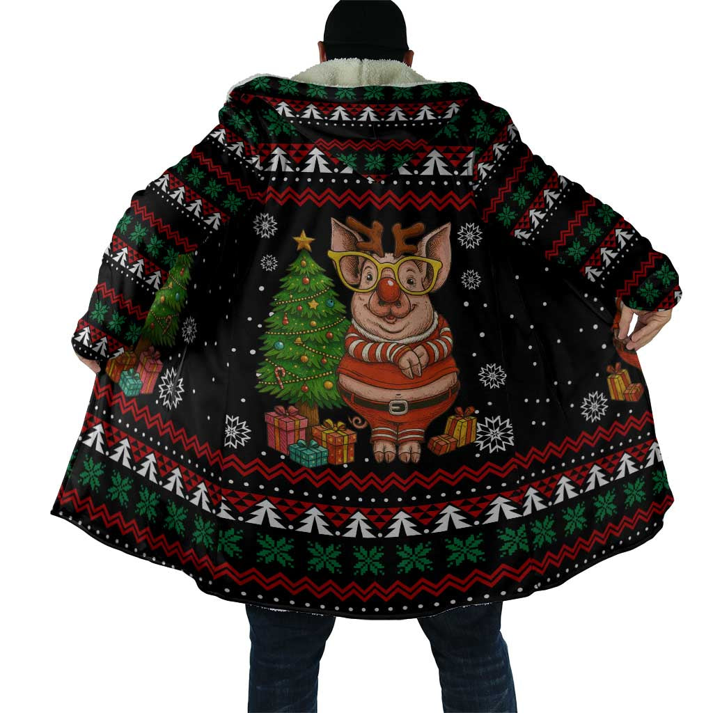 Pig Gorgeous Reindeer Christmas Cloak Xmas Holiday Patterns - Wonder Print Shop