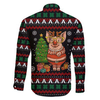 Pig Gorgeous Reindeer Christmas Family Matching Mermaid Dress and Hawaiian Shirt Xmas Holiday Patterns - Wonder Print Shop