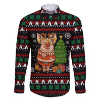 Pig Gorgeous Reindeer Christmas Family Matching Puletasi and Hawaiian Shirt Xmas Holiday Patterns - Wonder Print Shop