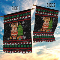Pig Gorgeous Reindeer Christmas Garden Flag Xmas Holiday Patterns - Wonder Print Shop