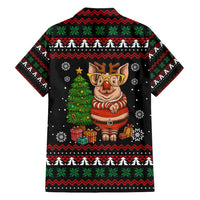 Pig Gorgeous Reindeer Christmas Hawaiian Shirt Xmas Holiday Patterns - Wonder Print Shop