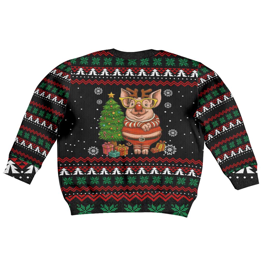 Pig Gorgeous Reindeer Christmas Kid Ugly Christmas Sweater Xmas Holiday Patterns - Wonder Print Shop