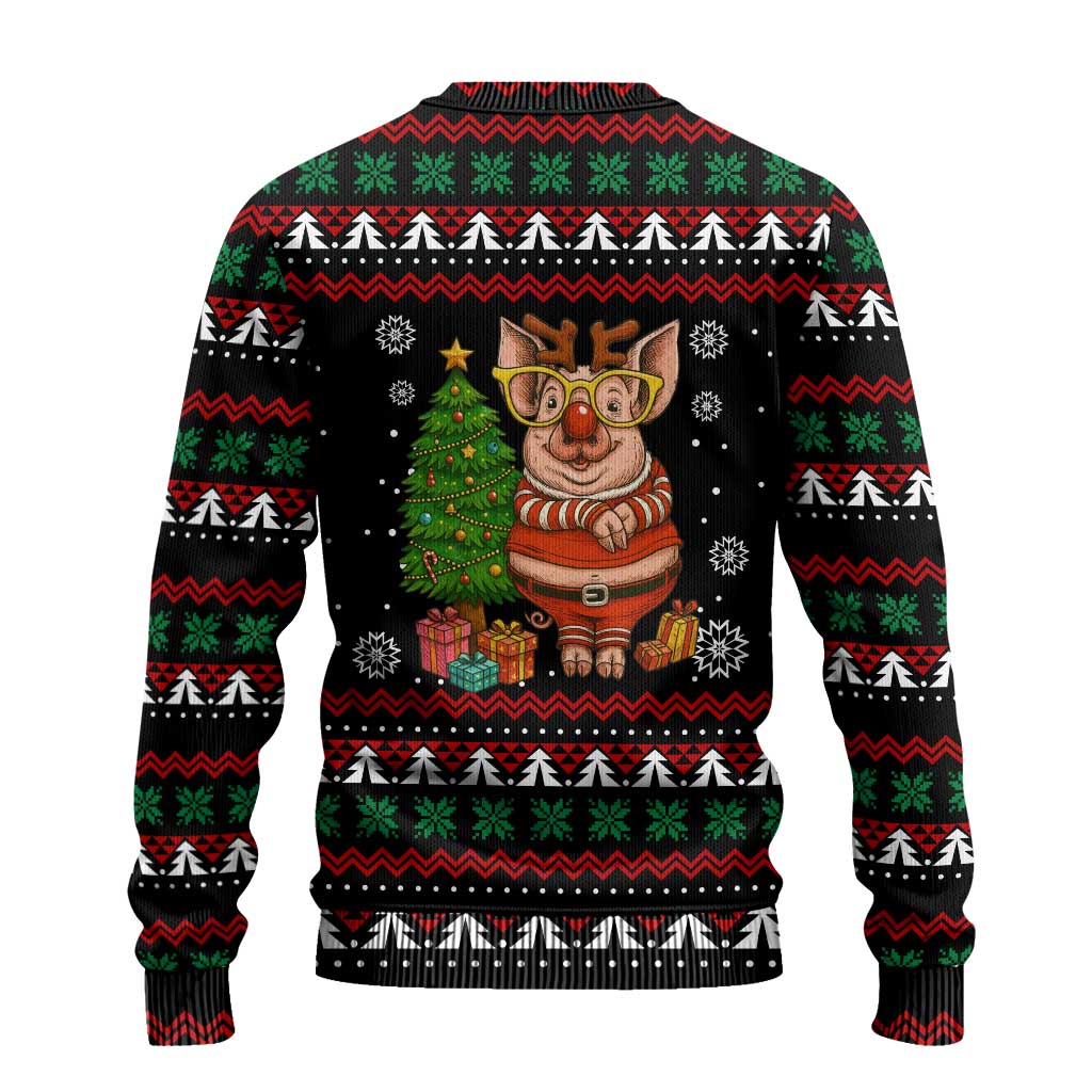 Pig Gorgeous Reindeer Christmas Ugly Christmas Sweater Xmas Holiday Patterns - Wonder Print Shop