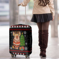 Pig Gorgeous Reindeer Christmas Luggage Cover Xmas Holiday Patterns - Wonder Print Shop