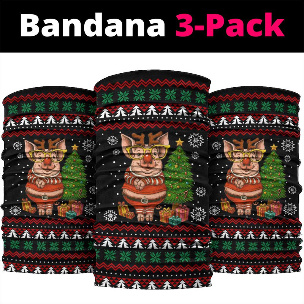 Pig Gorgeous Reindeer Christmas Neck Gaiter Xmas Holiday Patterns - Wonder Print Shop