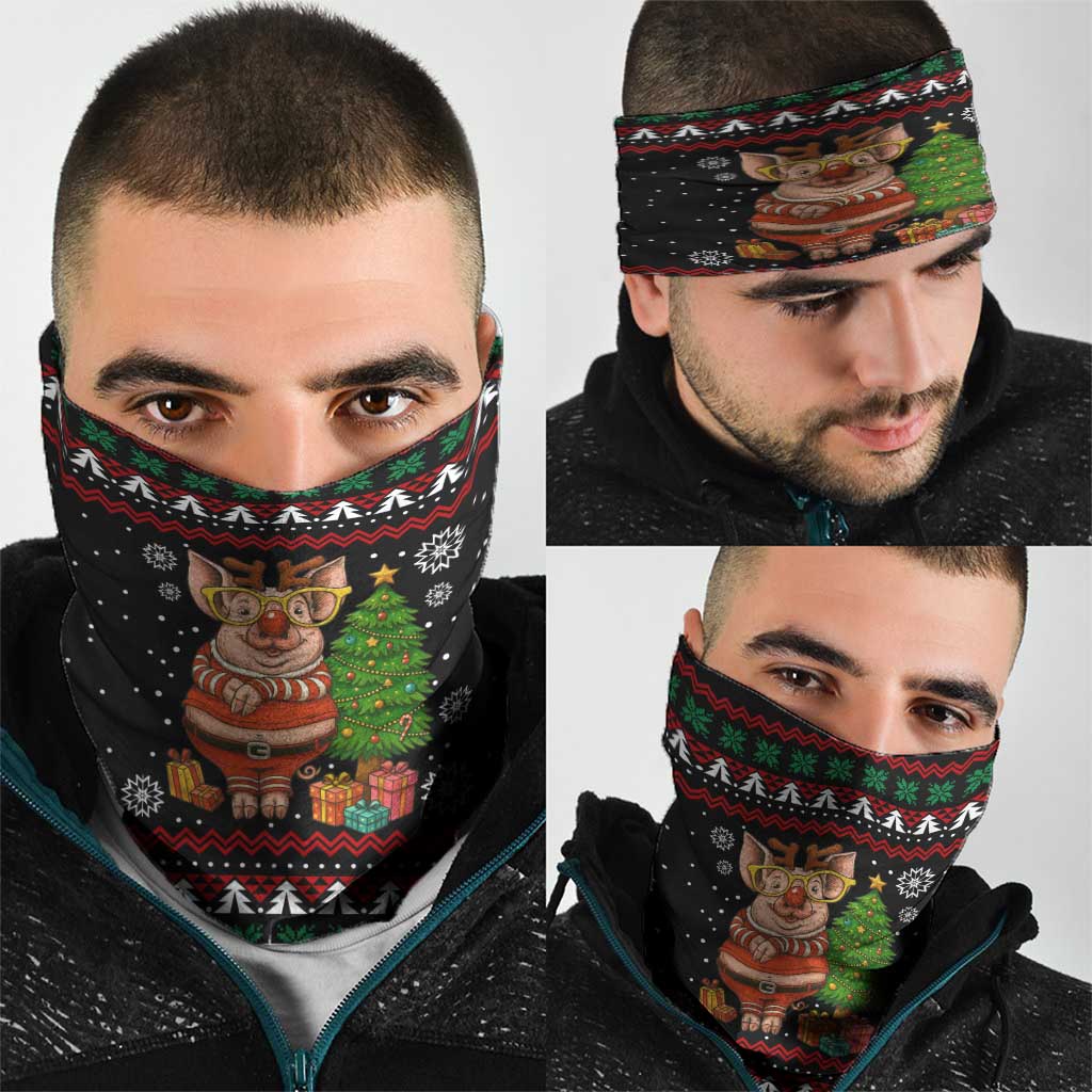 Pig Gorgeous Reindeer Christmas Neck Gaiter Xmas Holiday Patterns - Wonder Print Shop