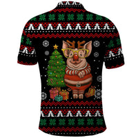 Pig Gorgeous Reindeer Christmas Polo Shirt Xmas Holiday Patterns - Wonder Print Shop