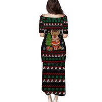 Pig Gorgeous Reindeer Christmas Puletasi Xmas Holiday Patterns - Wonder Print Shop