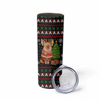 Pig Gorgeous Reindeer Christmas Skinny Tumbler Xmas Holiday Patterns - Wonder Print Shop