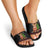 Pig Gorgeous Reindeer Christmas Slide Sandals Xmas Holiday Patterns - Wonder Print Shop