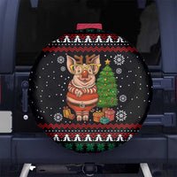 Pig Gorgeous Reindeer Christmas Spare Tire Cover Xmas Holiday Patterns - Wonder Print Shop
