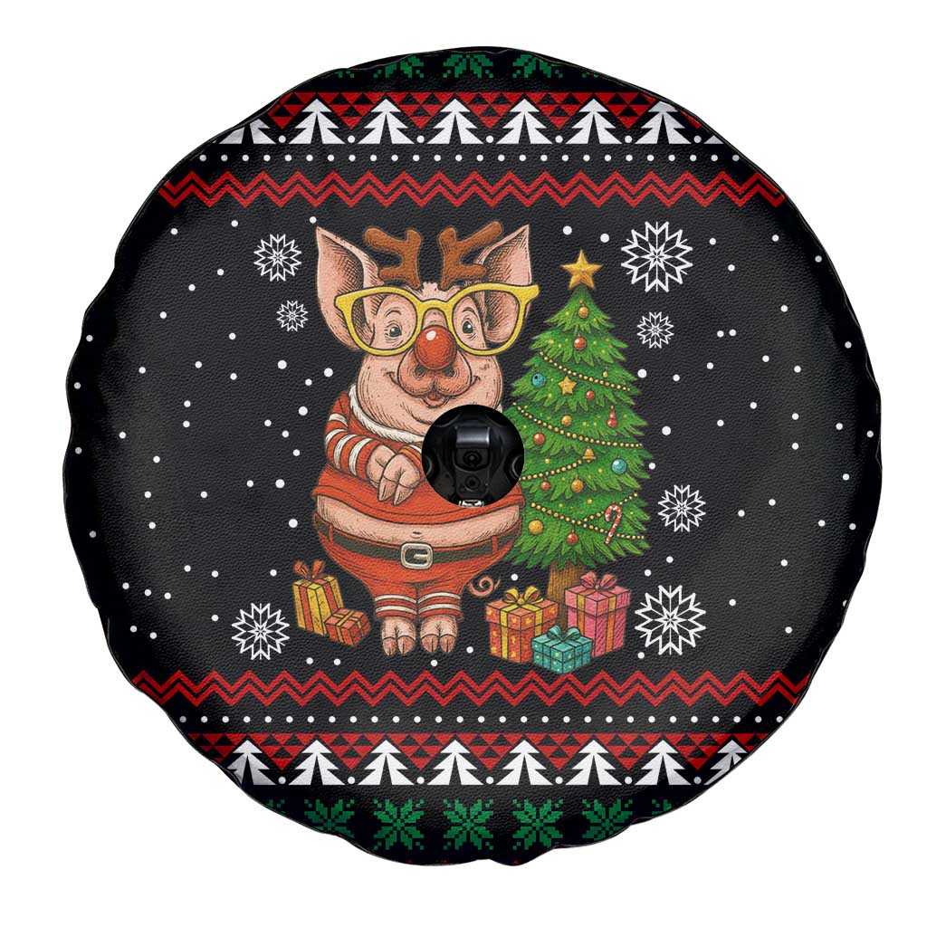 Pig Gorgeous Reindeer Christmas Spare Tire Cover Xmas Holiday Patterns - Wonder Print Shop