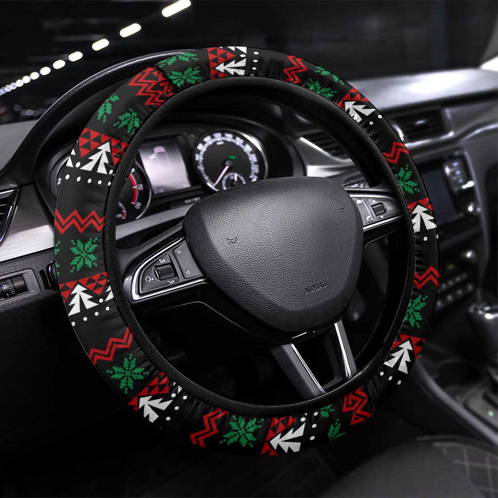 Pig Gorgeous Reindeer Christmas Steering Wheel Cover Xmas Holiday Patterns - Wonder Print Shop