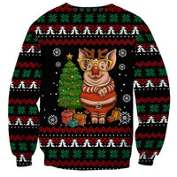 Pig Gorgeous Reindeer Christmas Sweatshirt Xmas Holiday Patterns - Wonder Print Shop
