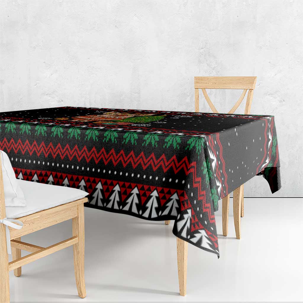 Pig Gorgeous Reindeer Christmas Tablecloth Xmas Holiday Patterns - Wonder Print Shop