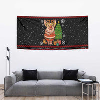 Pig Gorgeous Reindeer Christmas Tapestry Xmas Holiday Patterns - Wonder Print Shop
