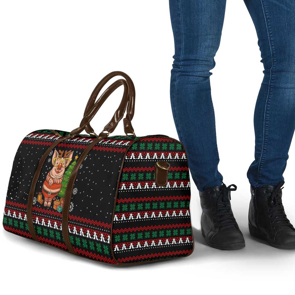 Pig Gorgeous Reindeer Christmas Travel Bag Xmas Holiday Patterns - Wonder Print Shop