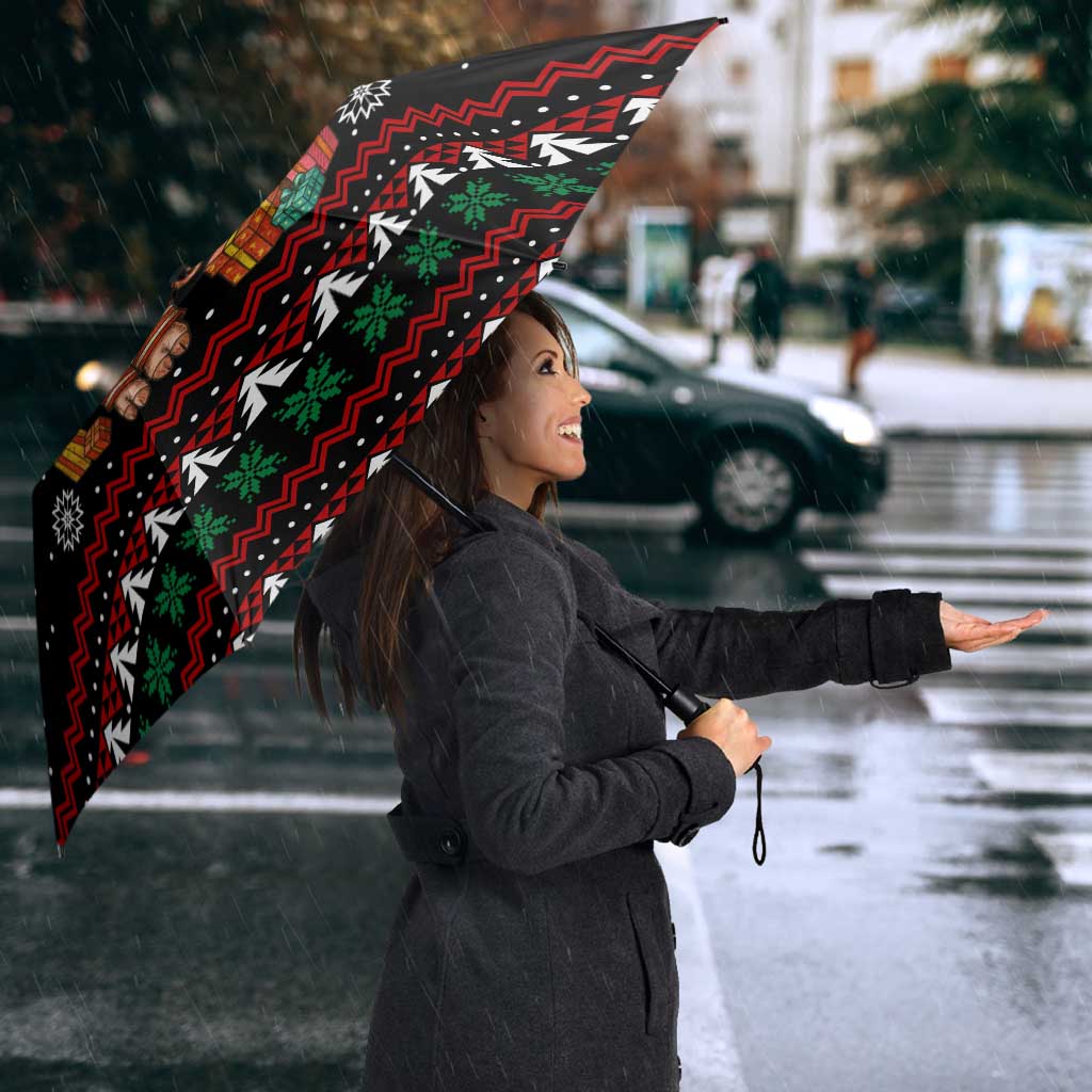 Pig Gorgeous Reindeer Christmas Umbrella Xmas Holiday Patterns - Wonder Print Shop
