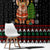 Pig Gorgeous Reindeer Christmas Window Curtain Xmas Holiday Patterns - Wonder Print Shop