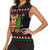 Pig Gorgeous Reindeer Christmas Women Sleeveless Polo Shirt Xmas Holiday Patterns - Wonder Print Shop