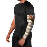 Riding Bulls Punchin Fools Christmas Arm Sleeves Xmas Holiday Patterns - Wonder Print Shop
