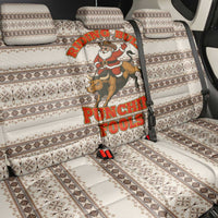 Riding Bulls Punchin Fools Christmas Back Car Seat Cover Xmas Holiday Patterns - Wonder Print Shop