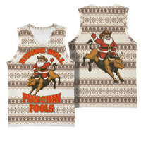 Riding Bulls Punchin Fools Christmas Basketball Jersey Xmas Holiday Patterns - Wonder Print Shop