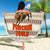 Riding Bulls Punchin Fools Christmas Beach Blanket Xmas Holiday Patterns - Wonder Print Shop