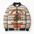 Riding Bulls Punchin Fools Christmas Bomber Puffer Jacket Xmas Holiday Patterns - Wonder Print Shop