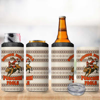 Riding Bulls Punchin Fools Christmas 4 in 1 Can Cooler Tumbler Xmas Holiday Patterns - Wonder Print Shop