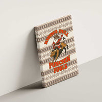Riding Bulls Punchin Fools Christmas Canvas Wall Art Xmas Holiday Patterns - Wonder Print Shop