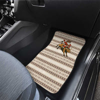Riding Bulls Punchin Fools Christmas Car Mats Xmas Holiday Patterns - Wonder Print Shop