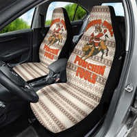 Riding Bulls Punchin Fools Christmas Car Seat Cover Xmas Holiday Patterns - Wonder Print Shop
