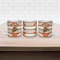 Riding Bulls Punchin Fools Christmas Ceramic Mug Xmas Holiday Patterns - Wonder Print Shop