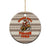 Riding Bulls Punchin Fools Christmas Ceramic Ornament Xmas Holiday Patterns - Wonder Print Shop