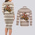 Riding Bulls Punchin Fools Christmas Couples Matching Long Sleeve Bodycon Dress and Long Sleeve Button Shirt Xmas Holiday Patterns - Wonder Print Shop