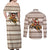 Riding Bulls Punchin Fools Christmas Couples Matching Off Shoulder Maxi Dress and Long Sleeve Button Shirt Xmas Holiday Patterns - Wonder Print Shop