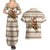 Riding Bulls Punchin Fools Christmas Couples Matching Summer Maxi Dress and Hawaiian Shirt Xmas Holiday Patterns - Wonder Print Shop