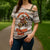 Riding Bulls Punchin Fools Christmas Cross Shoulder Shirt Xmas Holiday Patterns - Wonder Print Shop
