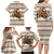 Riding Bulls Punchin Fools Christmas Family Matching Long Sleeve Bodycon Dress and Hawaiian Shirt Xmas Holiday Patterns - Wonder Print Shop