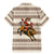 Riding Bulls Punchin Fools Christmas Family Matching Mermaid Dress and Hawaiian Shirt Xmas Holiday Patterns - Wonder Print Shop